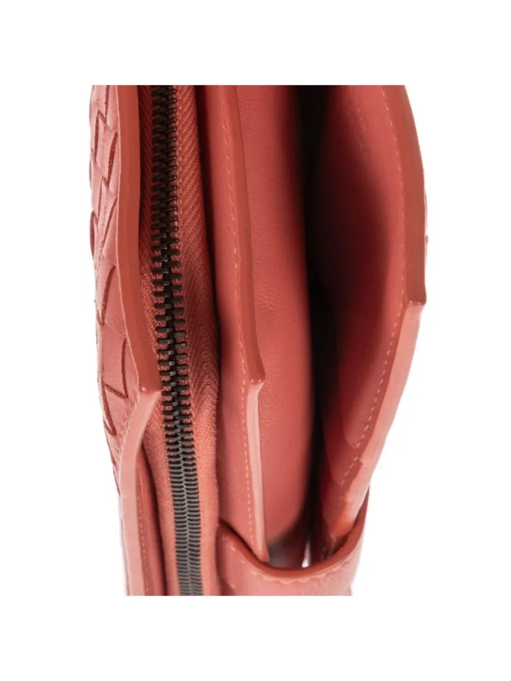 Bottega Veneta Continental Wallet Blush Pinkintrecciato Calfskin Leathera